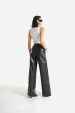 Calça de Couro Legítimo FIG+GC Preto