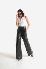Calça de Couro Legítimo FIG+GC Preto