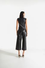 Calça de Couro Legítimo FIG+GC Preto