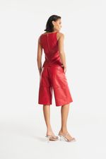 Bermuda de Couro FIG+GC Vermelho