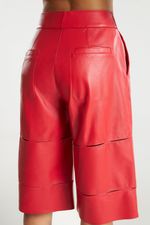 Bermuda de Couro FIG+GC Vermelho