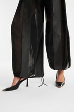 Calça de Couro Legítimo Myrien Preto
