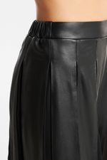Calça de Couro Legítimo Myrien Preto