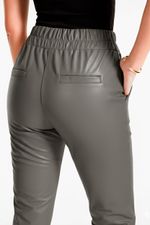 Calça de Couro Legítimo Jasper Cinza