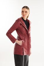 Parka de Couro Legítimo Mona Rustic