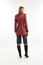 Parka de Couro Legítimo Mona Rustic