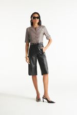 Camisa de Couro Legítimo Ofélia Papiro