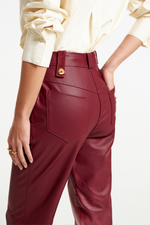Calça de Couro Legítimo Takoah Granada