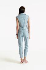Blusa de Couro Legítimo Grace Acqua