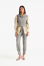 Blusa de Couro Legítimo Grace Tweed