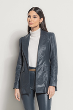Blazer de Couro Legítimo Gisele Marinho