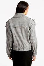 Jaqueta de Couro Legítimo Dian Tweed