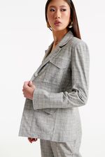 Blazer de Couro Legítimo Onas Tweed