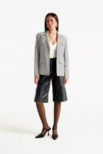 Blazer de Couro Legítimo Onas Tweed