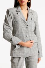 Blazer de Couro Legítimo Onas Tweed