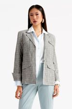 Blazer de Couro Legítimo Onas Tweed