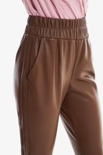 Calça de Couro Legítimo Duda Cappuccino