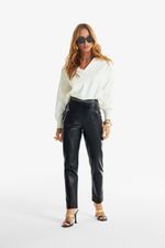 Calça de Couro Legítimo Jolie Preto