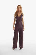 Calça de Couro Wendy Pinot Noir