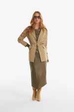 Vestido de Couro Legítimo Celina Olive