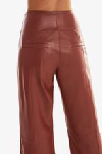 Calça de Couro Legítimo Lucca Mogno