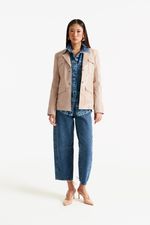 Blazer de Couro Legítimo Onas Sand