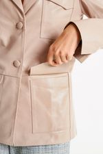 Blazer de Couro Legítimo Onas Sand