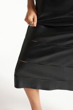 Vestido de Couro Legítimo FIG+GC Preto