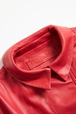 Blusa de Couro Legítimo FIG+GC Vermelho