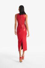 Regata de Couro Legítimo Dakota Vermelho