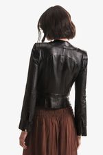 Jaqueta de Couro Legítimo  Daska Preto