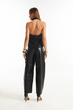 Calça de Couro Legítimo Mira Preto