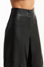 Calça de Couro Legítimo Mira Preto