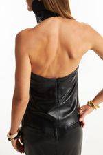 Blusa de Couro Legítimo Orion Preto