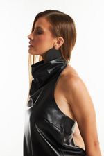 Blusa de Couro Legítimo Orion Preto
