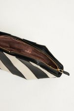 Necessaire de Couro Tab Bali Preto & Offwhite