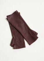 Luva de Couro Fingerless Grano Burgundy