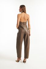 Blusa de Couro Legítimo Orion Piedra