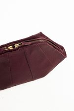 Necessaire de Couro Liba Grano burgundy