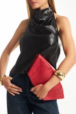 Necessaire de Couro Liba Vermelho