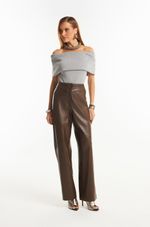 Calça de Couro Legítimo Theo Truffle