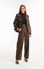 Calça de Couro Legítimo Theo Truffle