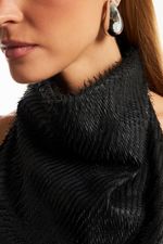 Blusa de Couro Legítimo Lash Clio Preto