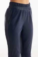 Calça de Couro Legítimo Duda Navy Noir