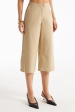 Calça de Couro Legítimo Tarla Vanilla