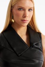 Blusa de Couro Legítimo Robin Preto