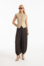 Blusa de Couro Legítimo Kisy Vanilla
