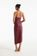 Vestido de Couro Legítimo Sydney Granada