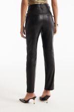Calça de Couro Legítimo Louise Preto