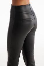 Calça de Couro Legítimo Stretch Jeanne Preto